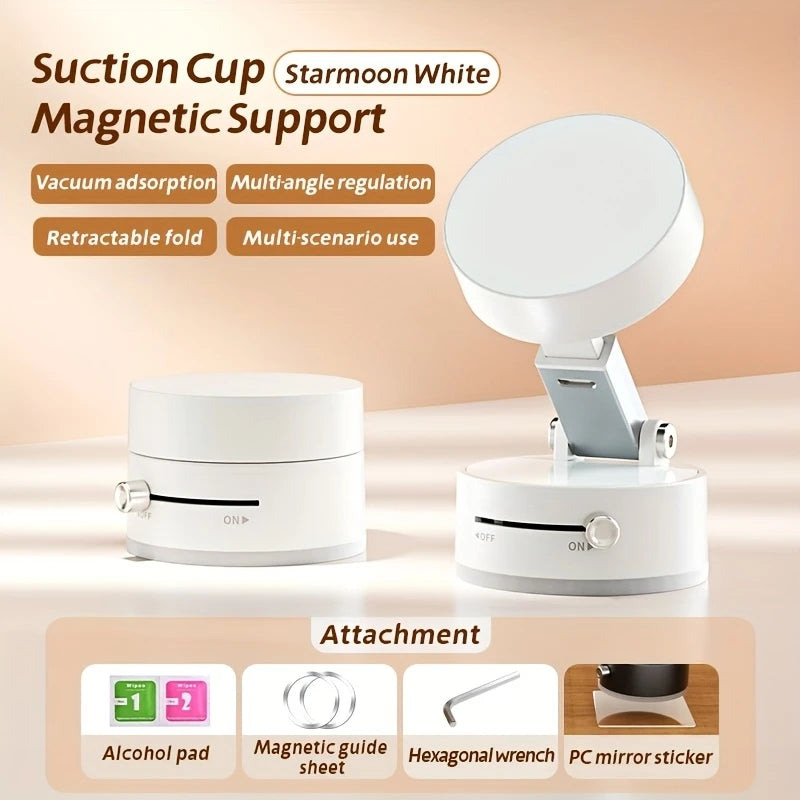 Double Sided Suction Cup Magnetic Phone Holder Lazy Multi-funct Foldable Storage Holder Vacuum Suction Phone Holder Dropshipping