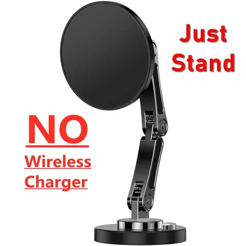 Car Magnetic Wireless Charger Adjustable Mobile Phone Holder for iPhone 15 14 13 12 Pro Max Fast Charging Easy Paste Mount Stand
