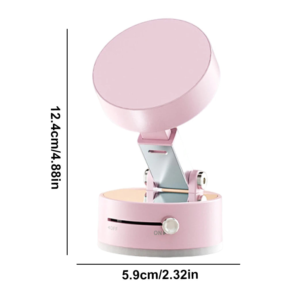 Foldable Car Phone Holder Vacuum Double-sided Magnetic Dashboard GPS Stand for Magsafe iPhone 16-12 Pro Max Samsung Xiaomi Mount