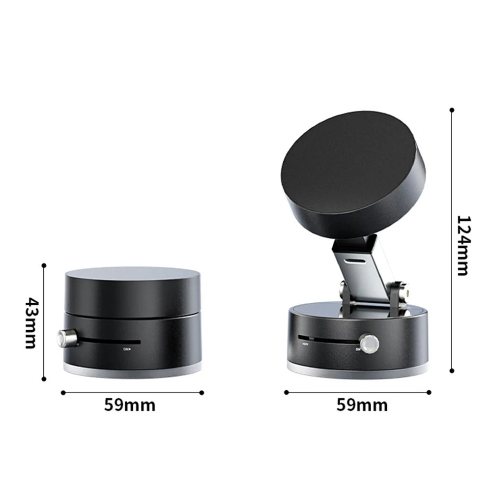 Foldable Magnetic Vacuum Car Phone Holder Foldable Suction Cup with Suction Cup Hands-Free Navigation for iPhone 16 15 Samsung