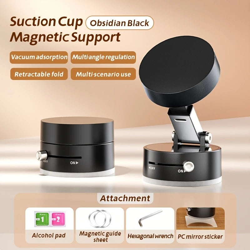 Double Sided Suction Cup Magnetic Phone Holder Lazy Multi-funct Foldable Storage Holder Vacuum Suction Phone Holder Dropshipping