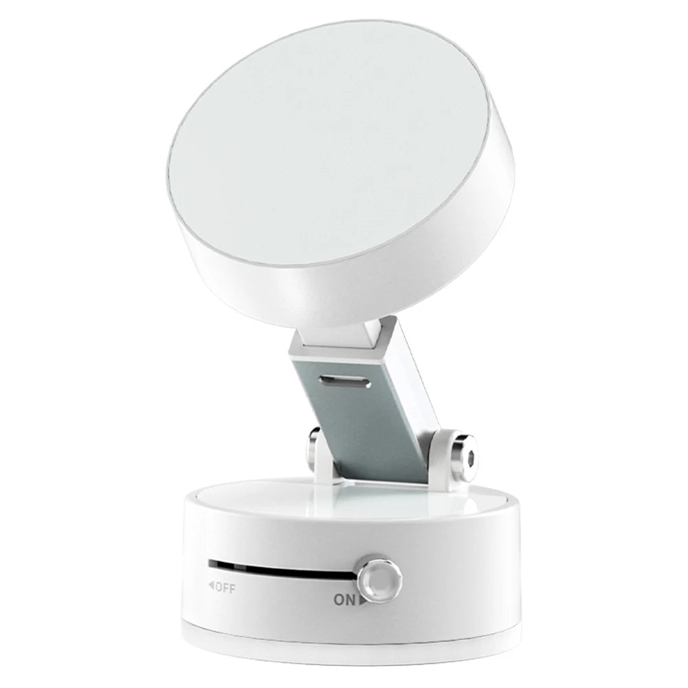 Foldable Car Phone Holder Vacuum Double-sided Magnetic Dashboard GPS Stand for Magsafe iPhone 16-12 Pro Max Samsung Xiaomi Mount